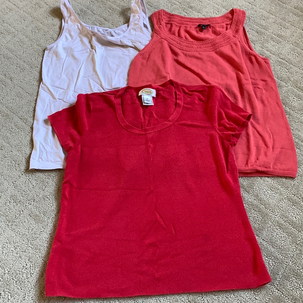 Talbots—3 shirts, medium/medium-petite
